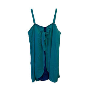 Roaman's New Womens Plus 28W Modest One Piece Flattering Swimsuit‎ Dress Travel